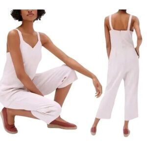 Everlane Triacetate Japanese Goweave Slip Jumpsuit Women’s 6 in Blush Pink